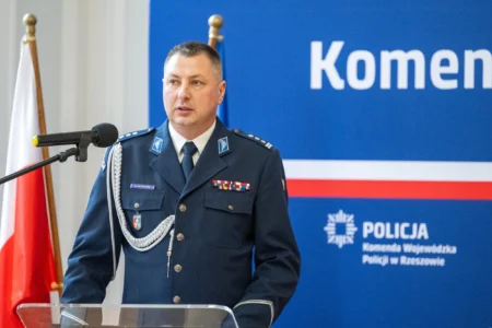 Uczestnicy uroczystego ślubowania policjantów