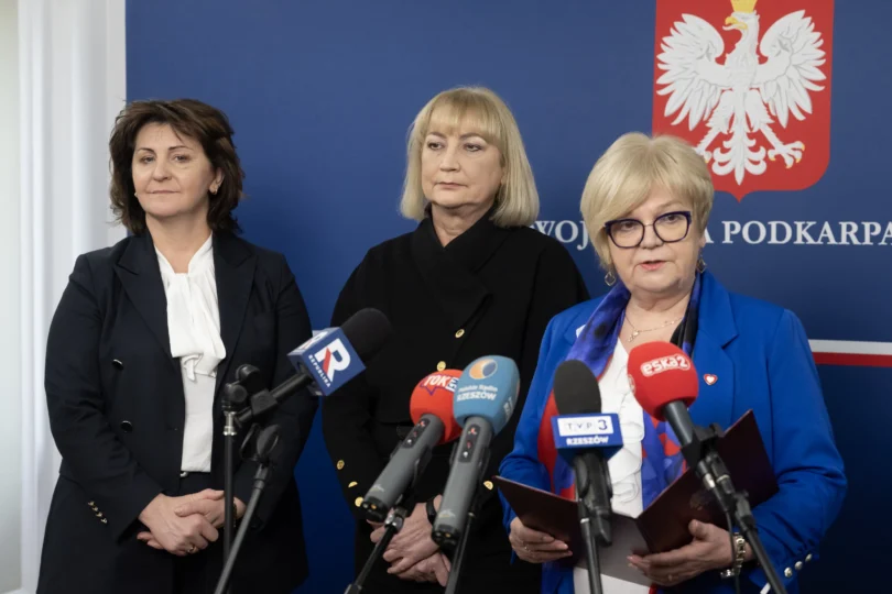 Konferencja prasowa dotycząca m.in. sytuacji Szpitala Powiatowego w Nisku