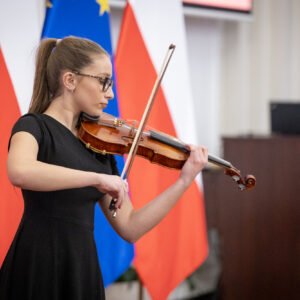 Uczestnicy koncertu z okazji objęcia przez Polskę prezydencji w Radzie UE