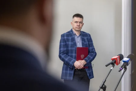 Konferencja prasowa dotycząca Rządowego Funduszu Rozwoju Dróg.