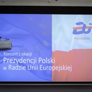 Uczestnicy koncertu z okazji objęcia przez Polskę prezydencji w Radzie UE