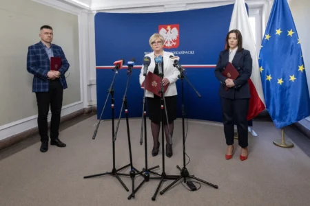 Konferencja prasowa dotycząca Rządowego Funduszu Rozwoju Dróg.