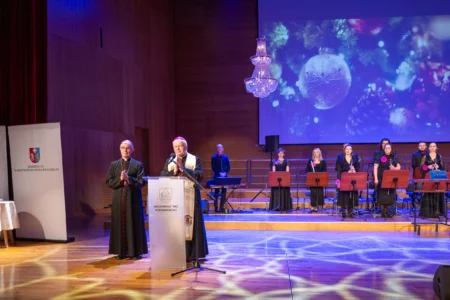 Uczestnicy noworocznego spotkania z samorządowcami