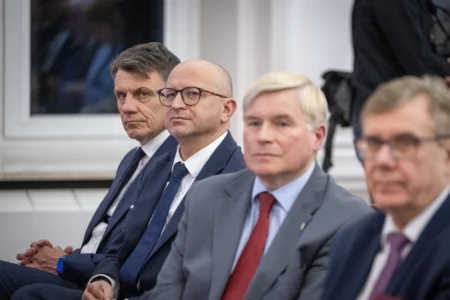 Uczestnicy koncertu z okazji objęcia przez Polskę prezydencji w Radzie UE