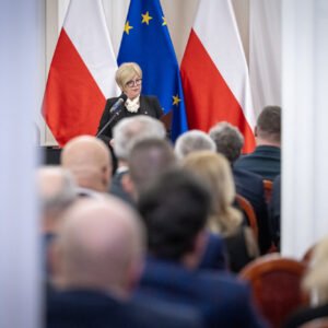 Uczestnicy koncertu z okazji objęcia przez Polskę prezydencji w Radzie UE