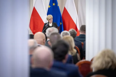 Uczestnicy koncertu z okazji objęcia przez Polskę prezydencji w Radzie UE