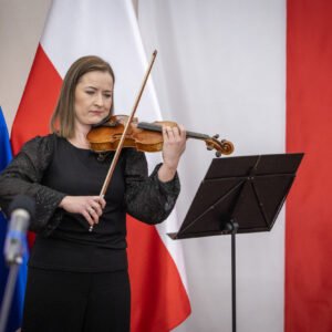 Uczestnicy koncertu z okazji objęcia przez Polskę prezydencji w Radzie UE