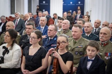 Uczestnicy koncertu z okazji objęcia przez Polskę prezydencji w Radzie UE