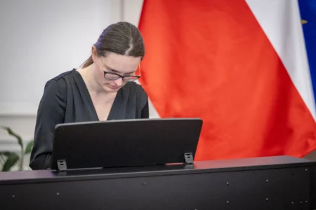 Uczestnicy koncertu z okazji objęcia przez Polskę prezydencji w Radzie UE