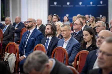 Uczestnicy koncertu z okazji objęcia przez Polskę prezydencji w Radzie UE