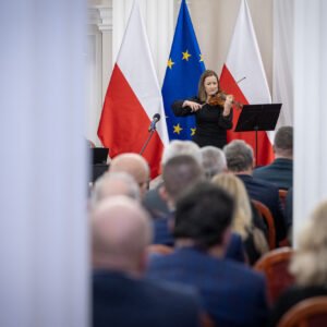 Uczestnicy koncertu z okazji objęcia przez Polskę prezydencji w Radzie UE