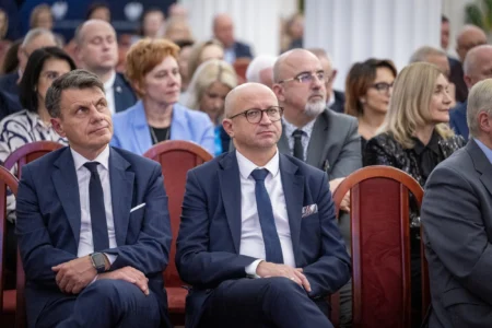 Uczestnicy koncertu z okazji objęcia przez Polskę prezydencji w Radzie UE