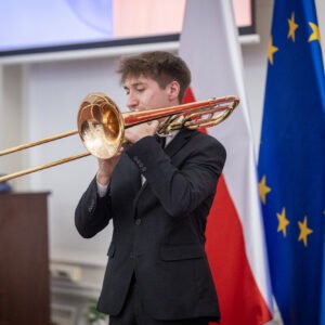 Uczestnicy koncertu z okazji objęcia przez Polskę prezydencji w Radzie UE