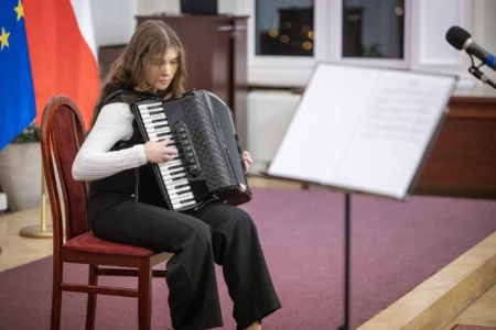 Uczestnicy koncertu z okazji objęcia przez Polskę prezydencji w Radzie UE