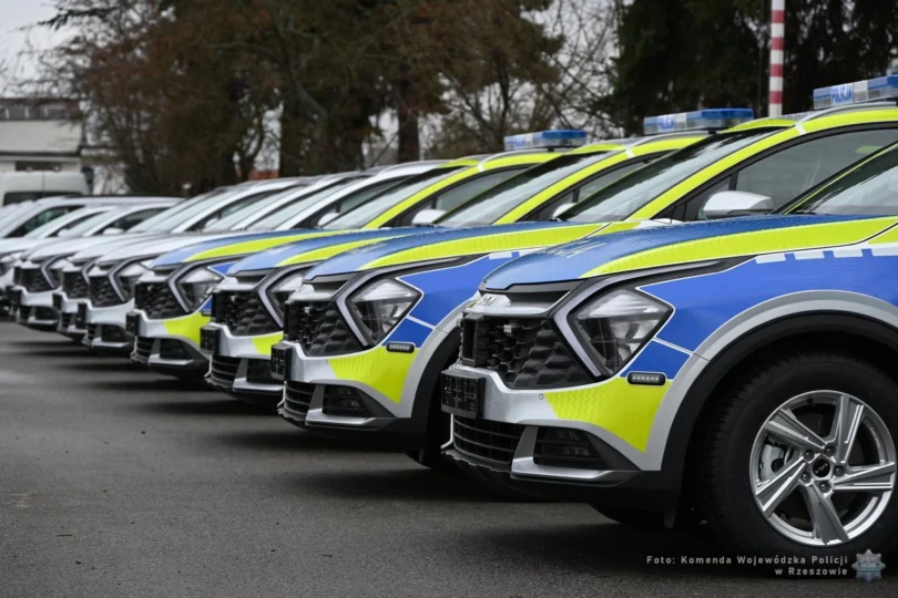 Nowe samochody KWP w Rzeszowie.