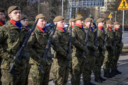 Uczestnicy obchodów Narodowego Dnia Pamięci Żołnierzy Wyklętych