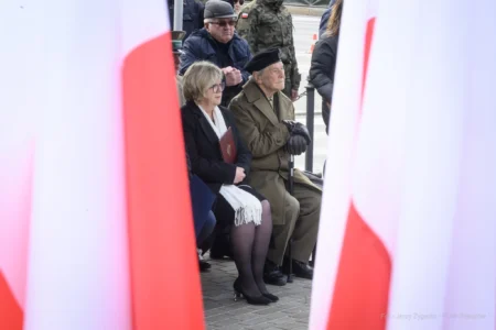 Uczestnicy obchodów Narodowego Dnia Pamięci Żołnierzy Wyklętych