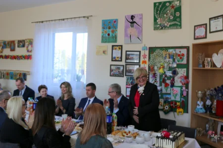 Uczestnicy spotkania w Klubie Senior+ w Tokarni