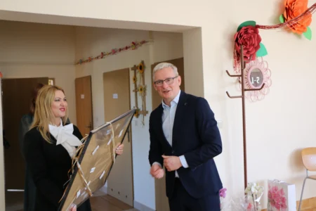 Uczestnicy spotkania w Klubie Senior+ w Tokarni