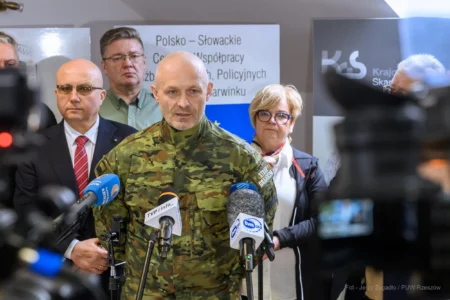 Gen. bryg. SG Tomasz Żybiński, Komendant Bieszczadzkiego Oddziału Straży Granicznej.