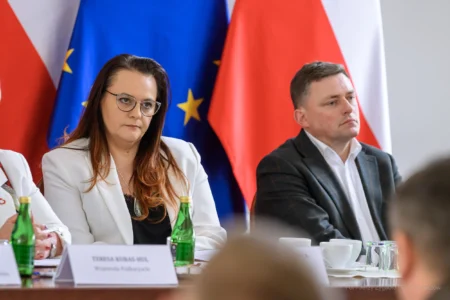 Małgorzata Jarosińska-Jedynak, Członek Zarządu Województwa Podkarpackiego i Marek Klara, Zastępca Prezesa WFOŚiGW w Rzeszowie.