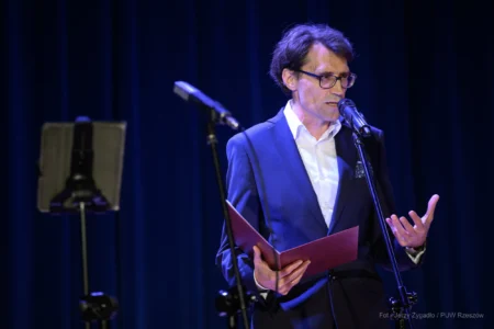 Adam Głaczyński, dziennikarz Radia Rzeszów prowadzący wydarzenie