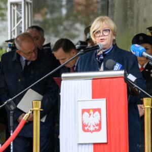 Zdjęcie przedstawia uczestników Wojewódzkich Obchodów Dnia Strażaka