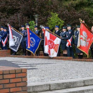 Zdjęcie przedstawia uczestników obchodów Narodowego Dnia Zwycięstwa