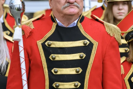 Zdjęcie przedstawia uczestników Wojewódzkich Obchodów Dnia Strażaka