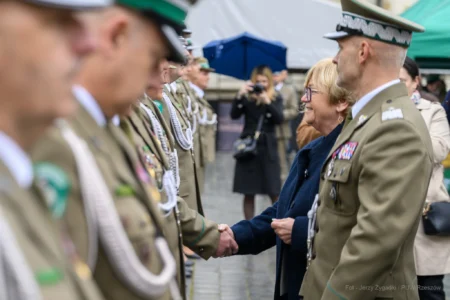 Zdjęcie przedstawia uczestników Święta Straży Granicznej