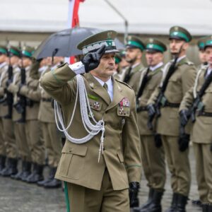 Zdjęcie przedstawia uczestników Święta Straży Granicznej