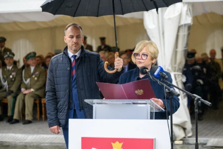 Zdjęcie przedstawia uczestników Święta Straży Granicznej