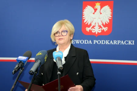 Teresa Kubas-Hul, Wojewoda Podkarpacki podczas konferencji prasowej