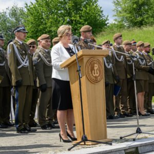 Uczestnicy przysięgi wojskowej 20 Przemyskiej Brygady Obrony Terytorialnej