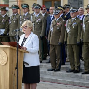 Zdjęcie przedstawia uczestników obchodów Święta 21 Brygady Strzelców Podhalańskich