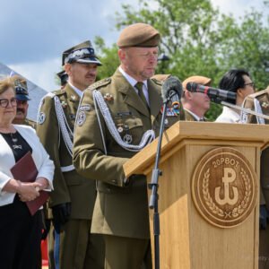 Uczestnicy przysięgi wojskowej 20 Przemyskiej Brygady Obrony Terytorialnej