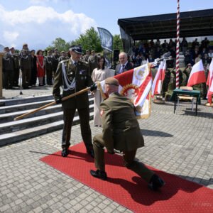 Uczestnicy przysięgi wojskowej 20 Przemyskiej Brygady Obrony Terytorialnej