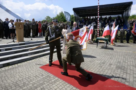 Uczestnicy przysięgi wojskowej 20 Przemyskiej Brygady Obrony Terytorialnej