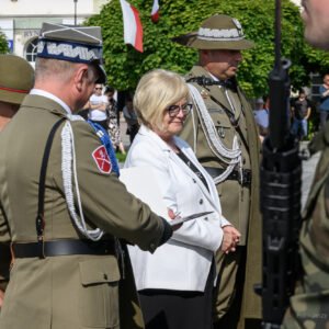 Zdjęcie przedstawia uczestników obchodów Święta 21 Brygady Strzelców Podhalańskich