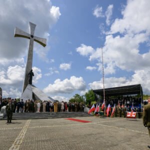 Uczestnicy przysięgi wojskowej 20 Przemyskiej Brygady Obrony Terytorialnej