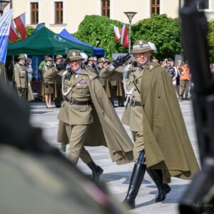 Zdjęcie przedstawia uczestników obchodów Święta 21 Brygady Strzelców Podhalańskich