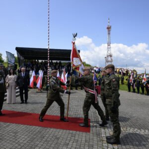 Uczestnicy przysięgi wojskowej 20 Przemyskiej Brygady Obrony Terytorialnej