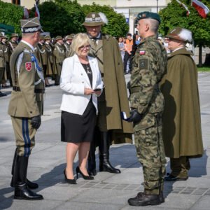 Zdjęcie przedstawia uczestników obchodów Święta 21 Brygady Strzelców Podhalańskich