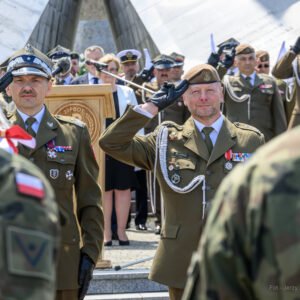 Uczestnicy przysięgi wojskowej 20 Przemyskiej Brygady Obrony Terytorialnej