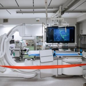 Zdjęcie przedstawia pracownię angiografii w szpitalu nr 2 w Rzeszowie