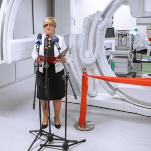Zdjęcie przedstawia uczestników uroczystości w szpitalu nr 2 w Rzeszowie