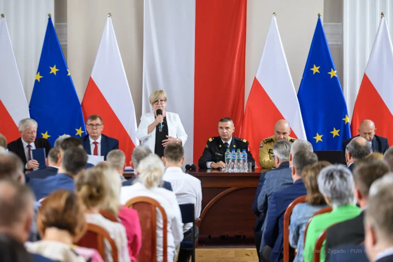 Spotkanie w sali kolumnowej PUW.