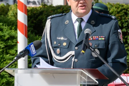 Zdjęcie przedstawia uczestników obchodów Dnia Krajowej Administracji Skarbowej