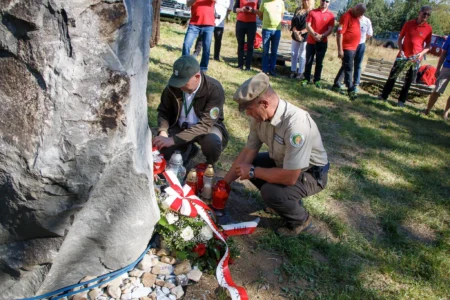 Uczestnicy obchodów z okazji Dnia Ratownika Górskiego