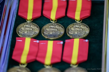 Zdjęcie przedstawia odznaczenie